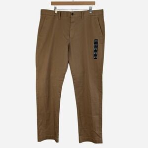 J.Crew Flex Straight Chino Pants Walnut Brown 38x32 NWT